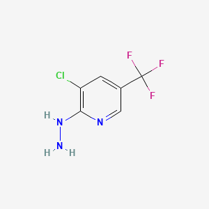 molecular formula C6H5ClF3N3 B1349231 3-氯-2-肼基-5-(三氟甲基)吡啶 CAS No. 89570-82-1