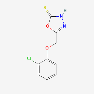 B1349234 5-(2-Chloro-phenoxymethyl)-[1,3,4]oxadiazole-2-thiol CAS No. 58695-63-9