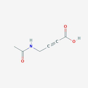molecular formula C6H7NO3 B13492345 4-Acetamidobut-2-ynoic acid CAS No. 1935469-19-4