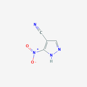molecular formula C4H2N4O2 B1349235 3-Nitro-1H-pyrazole-4-carbonitrile CAS No. 39205-87-3