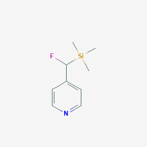 Pyridine, 4-[fluoro(trimethylsilyl)methyl]-(9CI)