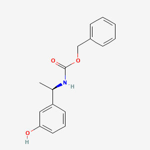molecular formula C16H17NO3 B13492410 benzyl [(1R)-1-(3-hydroxyphenyl)ethyl]carbamate 