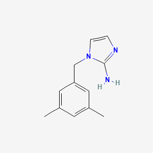molecular formula C12H15N3 B13492426 1-(3,5-Dimethylbenzyl)-1h-imidazol-2-amine 