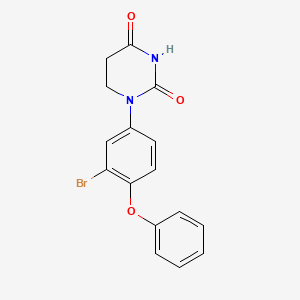 molecular formula C16H13BrN2O3 B13492430 1-(3-Bromo-4-phenoxy-phenyl)hexahydropyrimidine-2,4-dione 