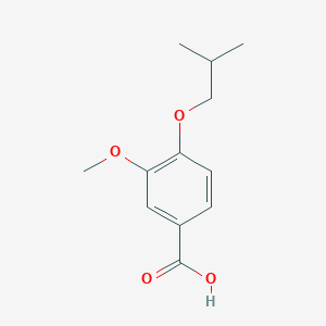 molecular formula C12H16O4 B1349244 4-Isobutoxy-3-methoxybenzoic acid CAS No. 3535-35-1