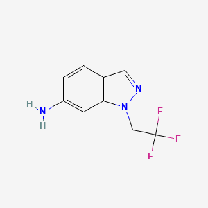 molecular formula C9H8F3N3 B13492471 1-(2,2,2-Trifluoroethyl)-1h-indazol-6-amine 