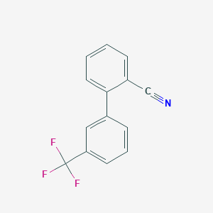 molecular formula C14H8F3N B1349248 2-[3-(Trifluoromethyl)phenyl]benzonitrile CAS No. 501427-87-8