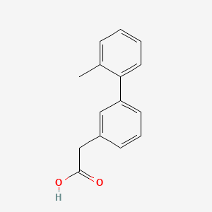 molecular formula C15H14O2 B1349250 [3-(2-甲基苯基)苯基]乙酸 CAS No. 1375069-02-5