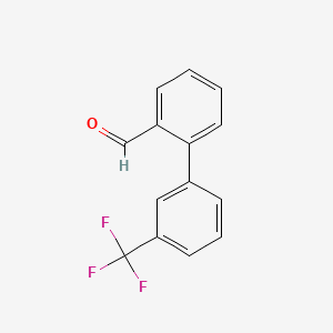 molecular formula C14H9F3O B1349251 2-[3-(Trifluoromethyl)phenyl]benzaldehyde CAS No. 223575-93-7
