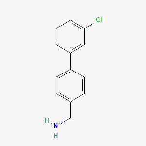 B1349253 [4-(3-Chlorophenyl)phenyl]methanamine CAS No. 893649-04-2