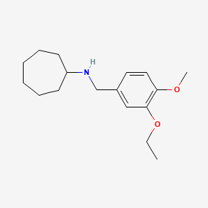 N-(3-ethoxy-4-methoxybenzyl)cycloheptanamine