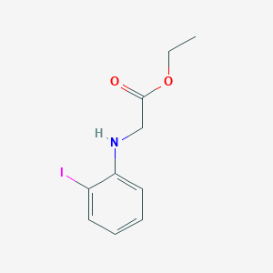 molecular formula C10H12INO2 B13492555 Ethyl (2-iodophenyl)glycinate 