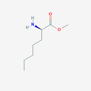 molecular formula C8H17NO2 B13492577 methyl (2R)-2-aminoheptanoate 