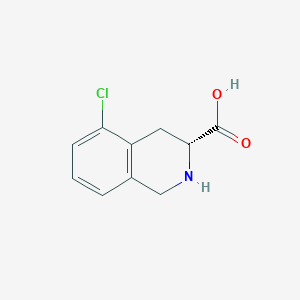 molecular formula C10H10ClNO2 B13492585 (R)-5-Chloro-1,2,3,4-tetrahydroisoquinoline-3-carboxylic acid 