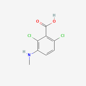 molecular formula C8H7Cl2NO2 B13492607 2,6-Dichloro-3-(methylamino)benzoic acid 