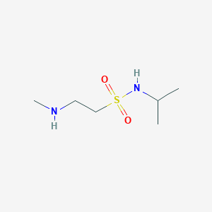 molecular formula C6H16N2O2S B13492640 n-Isopropyl-2-(methylamino)ethane-1-sulfonamide 