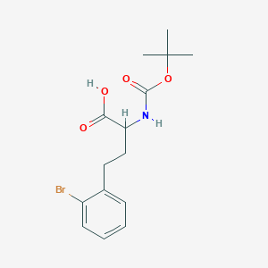 molecular formula C15H20BrNO4 B13492667 (R)-4-(2-Bromo-phenyl)-2-tert-butoxycarbonylamino-butyric acid 