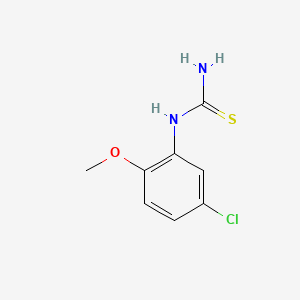 molecular formula C8H9ClN2OS B1349286 1-(5-Chloro-2-methoxyphenyl)-2-thiourea CAS No. 63980-69-8
