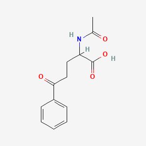molecular formula C13H15NO4 B13492978 2-Acetamido-5-oxo-5-phenylpentanoic acid CAS No. 2545-56-4