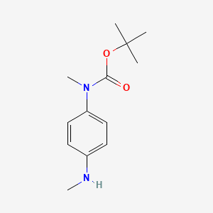 molecular formula C13H20N2O2 B13493004 tert-butyl N-methyl-N-[4-(methylamino)phenyl]carbamate 