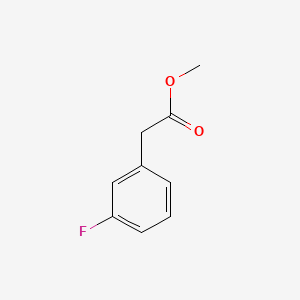 molecular formula C9H9FO2 B1349306 Methyl 2-(3-fluorophenyl)acetate CAS No. 64123-77-9