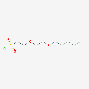 molecular formula C9H19ClO4S B13493092 2-(2-(Pentyloxy)ethoxy)ethane-1-sulfonyl chloride 