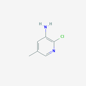 molecular formula C6H7ClN2 B1349310 2-氯-5-甲基吡啶-3-胺 CAS No. 34552-13-1