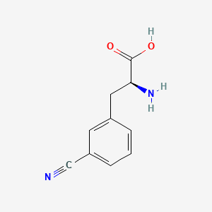 molecular formula C10H10N2O2 B1349311 3-Cyano-L-phenylalanine CAS No. 57213-48-6