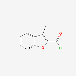 molecular formula C10H7ClO2 B1349318 3-甲基苯并呋喃-2-甲酰氯 CAS No. 2256-86-2