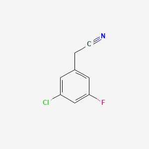 molecular formula C8H5ClFN B1349320 3-Chloro-5-fluorophenylacetonitrile CAS No. 493038-93-0