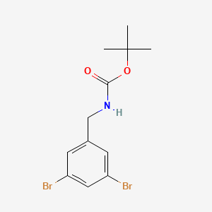 molecular formula C12H15Br2NO2 B13493280 tert-Butyl 3,5-dibromobenzylcarbamate 