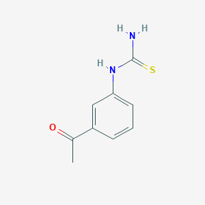 molecular formula C9H10N2OS B1349329 1-(3-Acetylphenyl)-2-thiourea CAS No. 86801-04-9