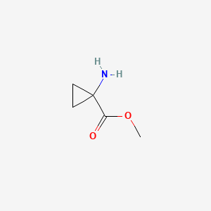 molecular formula C5H9NO2 B1349330 Methyl 1-aminocyclopropanecarboxylate CAS No. 72784-43-1