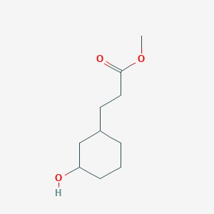 molecular formula C10H18O3 B13493356 Methyl 3-(3-hydroxycyclohexyl)propanoate 