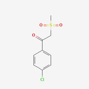 molecular formula C9H9ClO3S B1349338 1-(4-Chlorophenyl)-2-(methylsulfonyl)ethanone CAS No. 24437-48-7