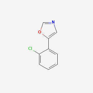 molecular formula C9H6ClNO B1349339 5-(2-Chlorophenyl)-1,3-oxazole CAS No. 89808-74-2