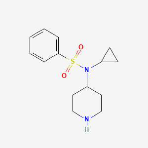 N-cyclopropyl-N-(piperidin-4-yl)benzenesulfonamide