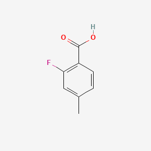molecular formula C8H7FO2 B1349350 2-Fluoro-4-methylbenzoic acid CAS No. 7697-23-6
