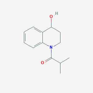 molecular formula C13H17NO2 B13493508 1-(4-Hydroxy-3,4-dihydroquinolin-1(2h)-yl)-2-methylpropan-1-one 