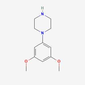 molecular formula C12H18N2O2 B1349353 1-(3,5-Dimethoxyphenyl)piperazine CAS No. 53557-93-0