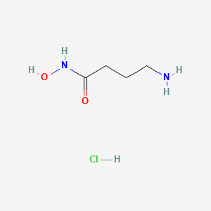 molecular formula C4H11ClN2O2 B13493552 4-amino-N-hydroxybutanamide hydrochloride 