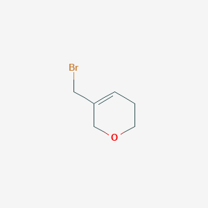 molecular formula C6H9BrO B13493574 5-(bromomethyl)-3,6-dihydro-2H-pyran 