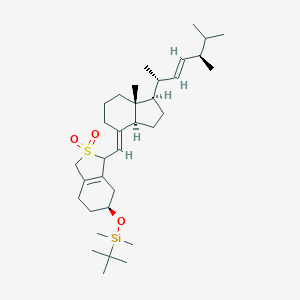 molecular formula C34H58O3SSi B134936 (3S)-tert-Butyldimethylsilyl Vitamin D2 SO2 Adduct (Mixture of Diastereomers) CAS No. 251445-16-6