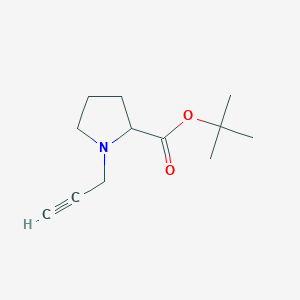 molecular formula C12H19NO2 B13493653 tert-Butyl 1-(prop-2-yn-1-yl)pyrrolidine-2-carboxylate 