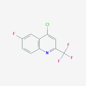 molecular formula C10H4ClF4N B1349369 4-Chloro-6-fluoro-2-(trifluoromethyl)quinoline CAS No. 59611-55-1