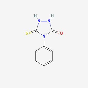 molecular formula C8H7N3OS B1349370 5-mercapto-4-phenyl-4H-1,2,4-triazol-3-ol CAS No. 27106-12-3