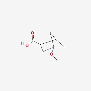 molecular formula C8H12O3 B13493706 4-Methoxybicyclo[2.1.1]hexane-2-carboxylic acid 