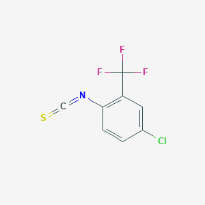 molecular formula C8H3ClF3NS B1349373 4-Chloro-1-isothiocyanato-2-(trifluoromethyl)benzene CAS No. 99195-86-5