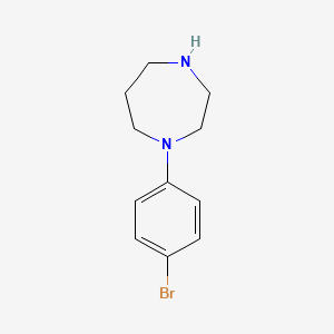 molecular formula C11H15BrN2 B13493732 1-(4-Bromophenyl)-1,4-diazepane 