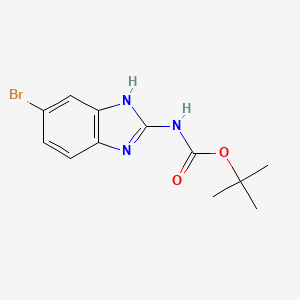 molecular formula C12H14BrN3O2 B13493767 tert-butyl (6-bromo-1H-benzo[d]imidazol-2-yl)carbamate 